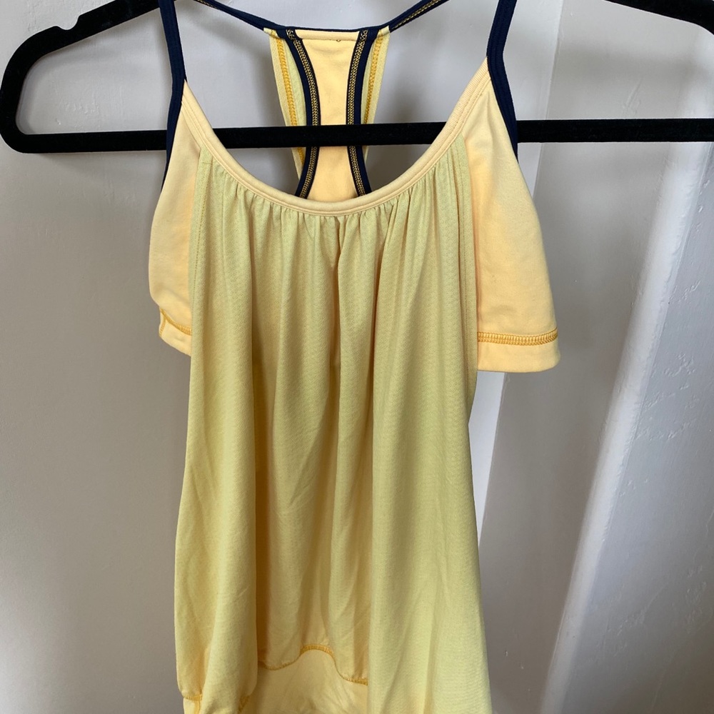 Lulu Lemon yellow tank top